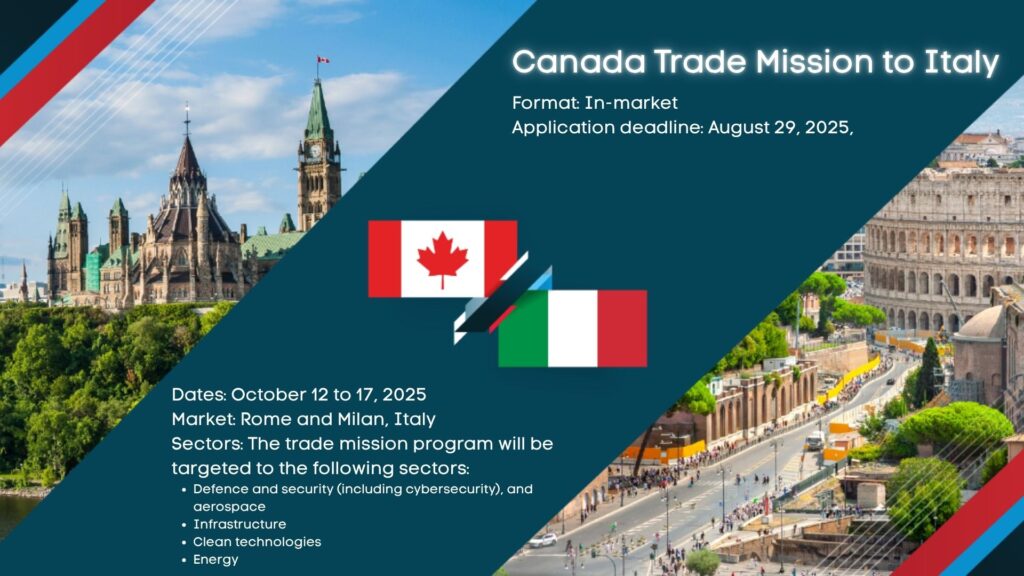 Canada Trade Mission to Italy 2025